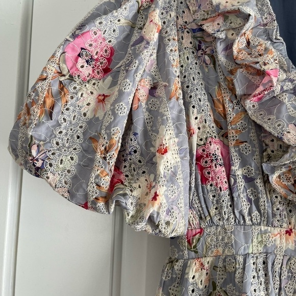 Dance & Marvel Eyelet Floral Mini Dress - XS - Picture 5 of 7